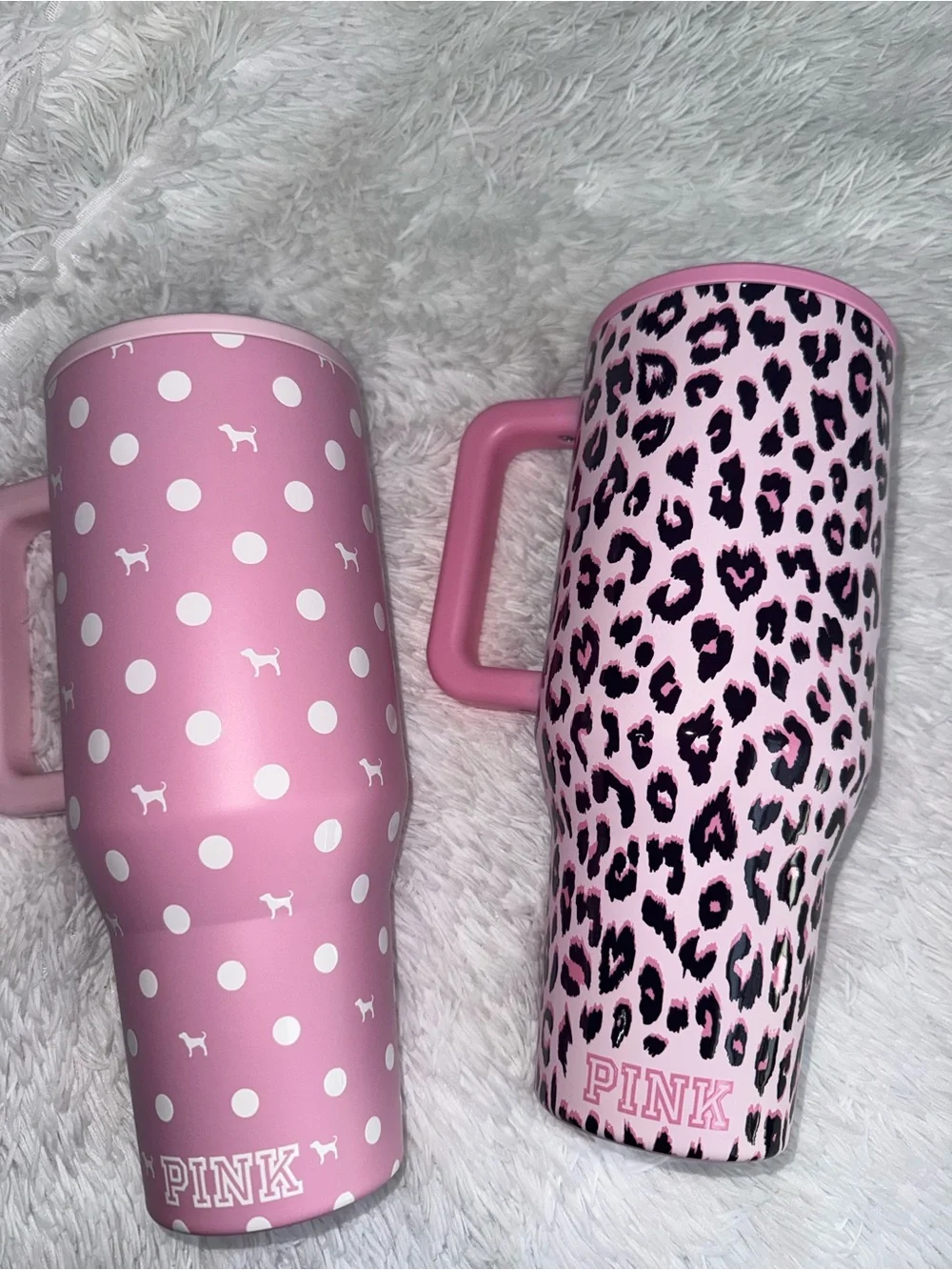 HydroJug Pink Polka Dot & Pink Leopard victoria secret